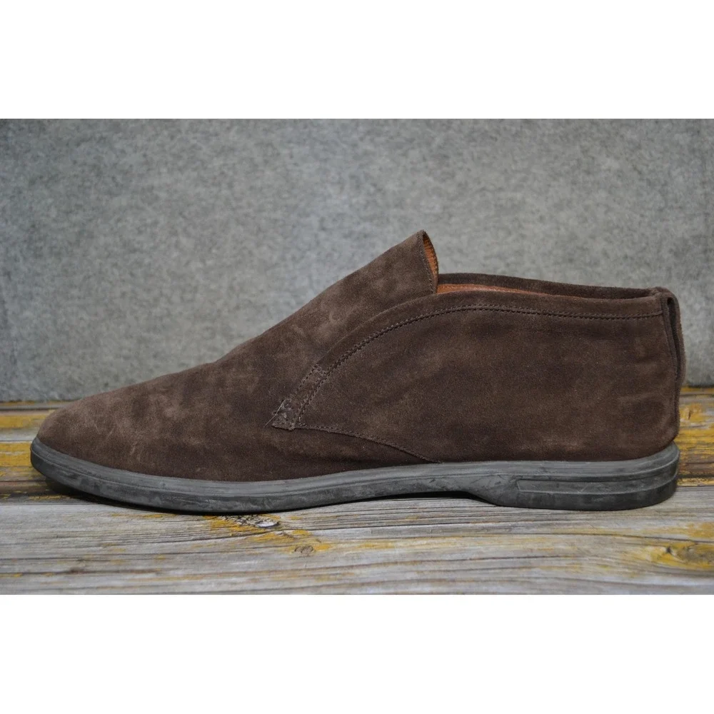 Peter Millar Boots Mens 13 Brown Suede Slip On Ankle Casual Collection Shoes